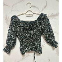 ราคา เสื้อชีฟอง สีดำ ลายดอก (24850761276)