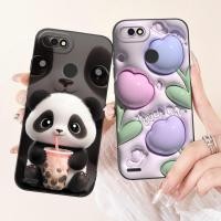 ราคา Tecno Pop2 Pop 2F สําหรับ Tecno Pop 2 F B1F น่ารัก Panda หรูหราดอกไม้วัวทาสีโทรศัพท์มือถือปลอก (28108176129)