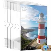 ราคา กรอบรูปอะคริลิคใส มีกาวในตัว ขนาด 4x6 นิ้ว สําหรับติดผนัง 6 ชิ้น SHOPQJC7405 (25158326507)
