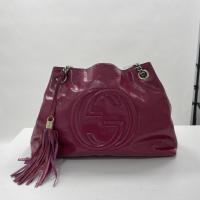 ราคา Gucci GG พู่โซ่ Rose Red กระเป๋าสะพายพกพาสีแดง (22409114384)