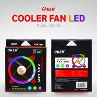 ราคา OKER พัดลมระบายความร้อนPC LED 5/7 Color (G1225 ไฟ5สี) (G1226 ไฟ7สี) (8420972058)