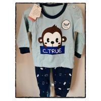 ราคา ชุดนอนเด็ก แขนยาว ขายาว SIZE 90 (ลายลิง) (8422049269)