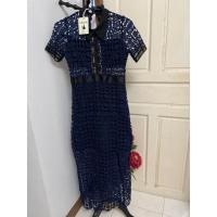 ราคา Nanaเดรสสีน้ำเงินลูกไม้(งานป้ายมือ1) (19954787063)