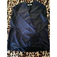 ราคา เสื้อแขนยาว สีดำ ผ้าซาติน PANICHA มือสอง (25470192586)