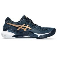 ราคา รองเท้าเทนนิส ASICS GEL RESOLUTION 9 WOMEN SHOES (FRENCH BLUE / PURE GOLD) (27904691939)