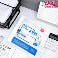 ราคา แฟ้มสันห่วง แฟ้มพลาสติก 2 ห่วง สันกว้าง 2 นิ้ว ขนาด A4 Deli แฟ้มสองรู แฟ้มสันกว้าง แฟ้มเก็บเอกสาร เครื่องเขียน (22255453021)