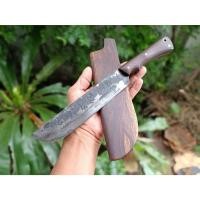 ราคา มีดแคมป์ มาเชเต้ Machete มีดสปาต้า มีดเหน็บ มีดอีเหน็บ มีดเดินป่า 7.2” เหล็กสปริง full-tang ด้าม-ฝักไม้ชิงชันดำ(หายาก) (24161726049)