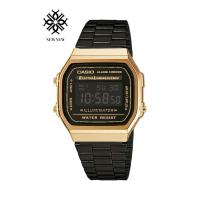ราคา Casio A168WEGB-1BDF สีดำทอง ของแท้ ประกัน CMG 1 ปี (1187277673)