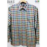 ราคา DAKS LONDON แท้ เสื้อเชิ๊ตแขนยาวลายสก๊อตสุดเท่ห์ (849358806)