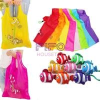ราคา ถุงผ้า กระเป๋าเก็บของ กระเป๋าพับเก็บได้ รักษาสิ่งแวดล้อม ใช้ได้หลายครั้ง รูปปลานีโม่ ☘️ pp99 (28754923258)