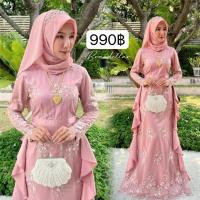 ราคา ชุดอิสลาม สวยๆ เดรสมุสลิม ชุดเดรสอิสลาม ชุดรายอมุสลิม แฟชั่นมุสลิม เสื้อผ้ามุสลิม อะบายา (27355439730)