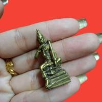 ราคา พระวิษณุกรรมเทพแห่งเด็กช่างงานทองเหลืองขนาดประมาณ 3ซม. (24067937454)