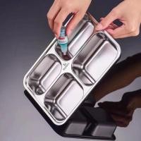 ราคา 304 ถาดหลุม สแตนเลส มีฝาปิด กล่องข้าว 4หลุม ไม่ขึ้นสนิม กล่องสแตนเลส กล่องข้าวถาดหลุม ถาดหลุมสแตนเล (24677402386)