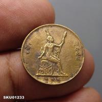 ราคา เหรียญทองแดง หนึ่งโสฬส พระบรมรูป - ตราพระสยามเทวาธิราช ร.ศ.124 รัชกาลที่ 5 (28704630459)