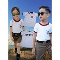 ราคา ชุดตำรวจเด็ก ชุดตำรวจลำลอง เสื้อยืดตำรวจ ชุดอาชีพในฝัน ชุดในเครื่องแบบ (25977507703)
