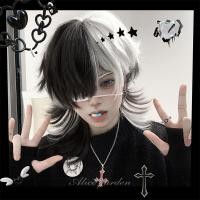 ราคา อะนิเมะคอสเพลย์วิกผมผู้ชายวิกผมสั้นกับเรียบสีดําสีขาวสังเคราะห์คอสเพลย์วิกผมสําหรับผู้ชายผู้หญิงฮาโลวีนคอสเพลย์พรรควิกผม (26503612006)