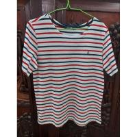 ราคา Portland เสื้อยืดลายทาง ปักสมอ สีแดงขาวน้ำเงิน (22888811460)