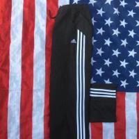 ราคา กางเกง Adidas ผ้าร่ม มือสอง สีดำ แถบขาว กางเกงวอร์มราคาถูก สำหรับผู้ชาย และผู้หญิง (Second-hand Adidas Trousers) (6751247824)
