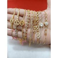 ราคา #สร้อยข้อมือทองสายรูดฟรีไซส์คละแบบ (11170778558)