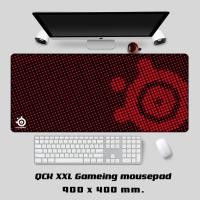 ราคา แผ่นรองเมาส์ + รองคีย์บอร์ดเกมมิ่ง ลาย Steelseries QCK XXL Gameing แผ่นใหญ่ 900x400 (2177491818)