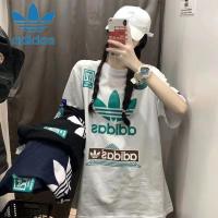 ราคา Adidas 100% Original Printing Logo Fashion Versatil Style เสื้อยืดแขนสั้น, Crewneck, Cotton 100% มีโลโก้ ADAS X Sportrich สําหรั (25279428423)