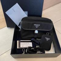 ราคา [CO221106963] Prada / Re-Nylon And Saffiano Shoulder Bag (21471136413)