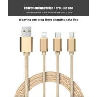 ราคา พร้อมส่ง！ของแท้ 100% สายชาร์จ 3in1 Xpress Charging Cable 2A มี 3 หัว iPhone / Micro/ TypeC / Samsung (7870297656)