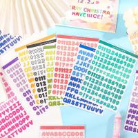 ราคา สติกเกอร์ตัวอักษรภาษาอังกฤษ และตัวเลข สีสันสดใส 6 แผ่น (19305855185)