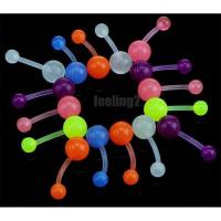 ราคา จิวสะดือพลาสติกเรืองแสง ซิลิโคน เหมาะกับคนแพ้ง่าย (21879721930)