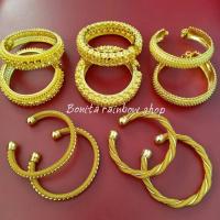 ราคา กำไลสีทอง ( ราคาต่อ 1 ) วงกำไลของเด็ก ทำไมเด็กน้อย เครื่องประดับชุดไทย กำไลเด็ก เราประดับชุดไทยสีทอง (22134925222)