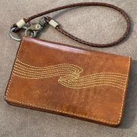 ราคา กระเป๋าสตางค์ Nudie Jeans Fillesson Wallet Swong Stitch Made in Italy มือ2 สภาพดี (22663176844)