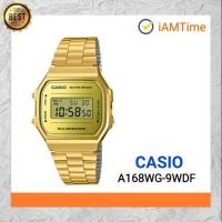 ราคา A168WG-9WDF CASIO, นาฬิกาข้อมือ สายสเตนเลสสตีลสีทอง ของแท้ 100% (2666039625)