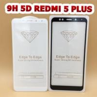 ราคา Film กระจก 9H 5D Redmi 5 Plus 5.99” กาวเต็มแผ่น เต็มจอ งานคุณภาพสูง (1215344226)