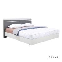 ราคา INDEX LIVING MALL เตียงนอน รุ่นเอสติม่า - สีเทาอ่อน (7896801751)