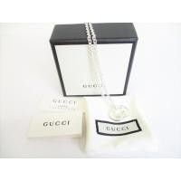 ราคา Authentic GUCCI Silver 925 Interlocking G Necklace #8301 (28654340672)