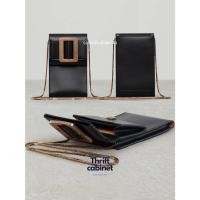 ราคา แท้ Boyy buckle flap case ส่งต่อกระเป๋าจิ๋ว ใส่มือถือ สีดำอะไหล่ทอง phone pouch (20416900540)