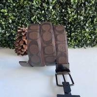 ราคา COACH MODERN HARNESS CUT-TO-SIZE REVERSIBLE BELT IN SIGNATURE CANVAS #F64825 (3921066118)