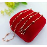 ราคา สร้อยคอเม็ดบอลคั่นโซ่#สร้อยคอ2สลึง (22033354356)