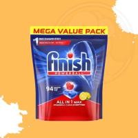 ราคา ฟินิชชนิดก้อน ออลอินวันแม็กซ์ 94 tabs Finish Powerball All in 1 max dishwasher tablets น้ำยาเครื่องล้างจาน 94 ก้อน (5493623816)