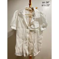 ราคา เชิ้ตขาวผ้าใยแก้ว ส่งต่อ (25201325993)
