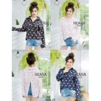 ราคา ❥❥1666 เสื้อปกเชิ้ตลายฟามิงโก้ (454463553)