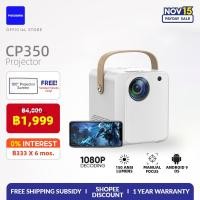 ราคา [จัดส่งที่รวดเร็ว] CP350 โปรเจคเตอร์ mini โฮมโปรเจคเตอร์ โปรแจ็คเตอร์ เครื่องฉาย projector 4k wifi (27162511918)