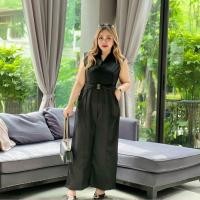 ราคา Plus size ชุดจั้มสูทไปงานสาวอวบ เเต่งเข็มขัด กางเกงมีกระเป๋าหน้าของสาวอวบ แบบสวย เก๋ รุ่นมินฮาล(J21) (26255277733)