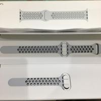 ราคา สาย Apple Watch 38mm ของแท้ Nike Sport Band สี Pure Platinum/Black สินค้ามือสอง ใช้ครั้งเดียวลงกล่องยาว (1527633688)