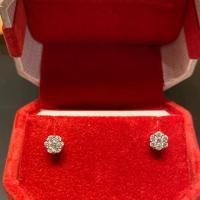 ราคา ต่างหูเพชรแท้ ทอง18K (5715686665)