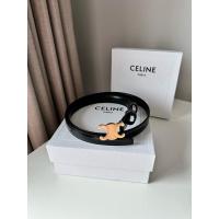 ราคา New Celine small triomphe belt in smooth calfskin Black (26306446356)