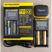 ราคา ชุดของแท้100%เครื่องชาร์จ Nitecore D2+ถ่านชาร์จVapcell 18650 3600mAh 35A 2ก้อน (8962069842)
