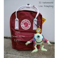 ราคา กระเป๋าเป้ kanken ของแท้รุ่น mini สี oxred-white (11271171)