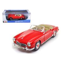 ราคา รถโมเดลสะสม รถคลาสสิก งานระเอียดคุณภาพสูง MAISTO 31824 1955 Mercedes-Benz 190SL(Red) อัตราส่วน 1:18 (8414792674)