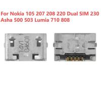 ราคา อะไหล่ซ็อกเก็ตชาร์จ Micro USB 50 ชิ้น สําหรับ Nokia 105 207 208 220 Dual SIM 230 Asha 500 503 Lumia 710 808 (18791121758)